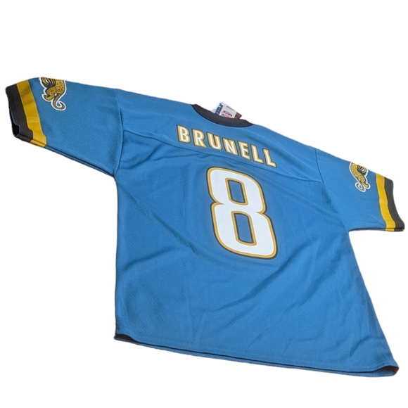 Logo 7 Jacksonville Jaguars Mark Brunell #8 NFL Men's Medium Football Jersey NWT - Picture 7 of 12
